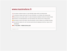 Tablet Screenshot of maximelene.fr